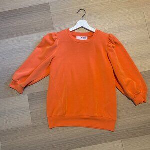 Selected Femme Bright Orange Sweatshirt -  Size Small - Relaxed Fit